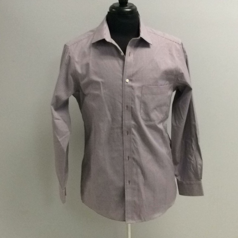 Jos.A.Bank 1905 LS Navy/Tan dress Shirt